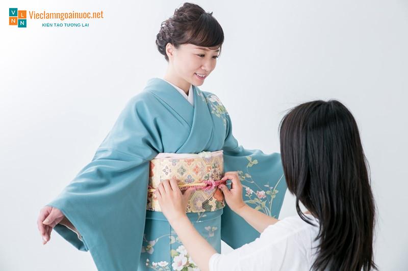 cách mặc trang phục Nhật Bản Kimono